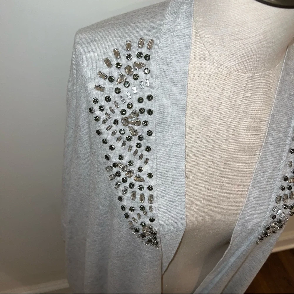 NWT White House Black Market WHBM Crystal-Embellished Ruana Wrap One Size
